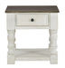 Havalance - White / Gray - Square End Table Unique Piece Furniture