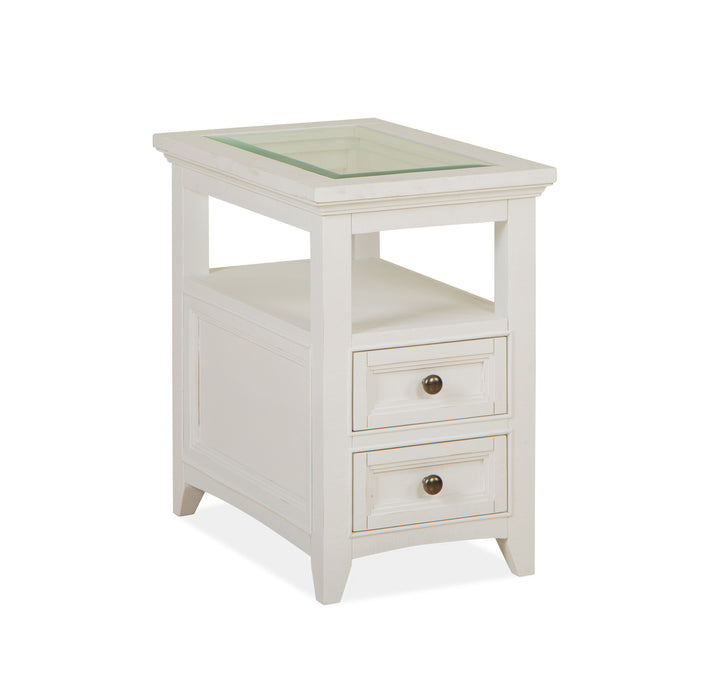 Heron Cove - Chairside End Table - Chalk White Unique Piece Furniture