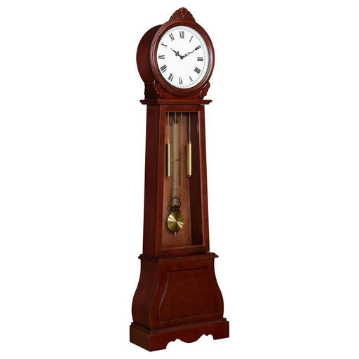 Narcissa - Grandfather Clock With Chime - Brown Red Unique Piece Furniture