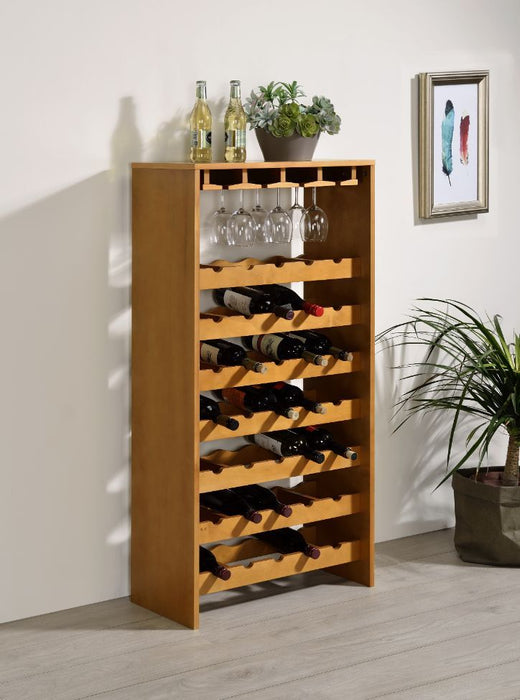 Hanzi - Wine Cabinet - Oak Finish Unique Piece Furniture