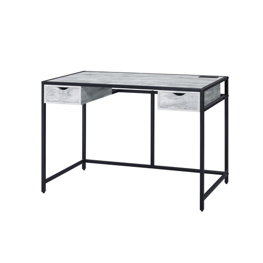 Wearn - Writing Desk - Weathered Gray & Black Finish Unique Piece Furniture
