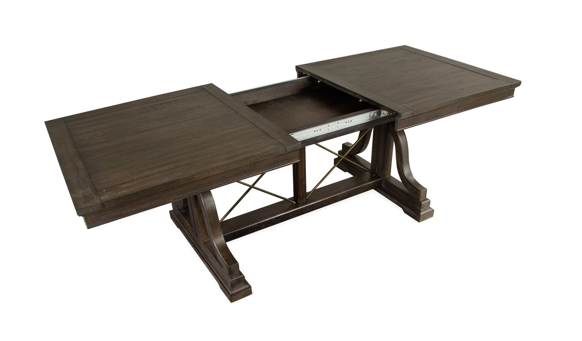 Westley Falls - Trestle Dining Table - Graphite