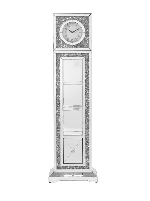 Acme Noralie Grandfather Clock, Led Mirrored & Faux Diamonds