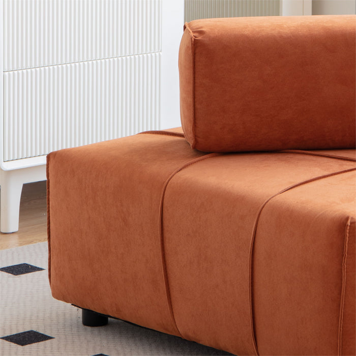 Leisure Sofa Chair - 33.1" For Living Room - Caramel