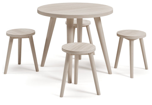 Blariden - Natural - Table Set (Set of 5) Unique Piece Furniture