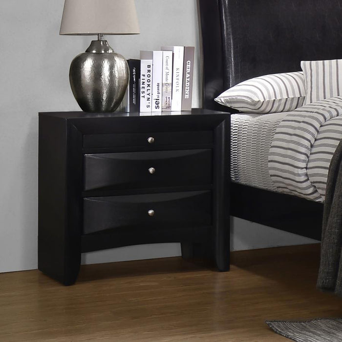 Briana - Rectangular 2-Drawer Nightstand - Black Unique Piece Furniture