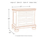 Flynnter - Medium Brown - Two Drawer Night Stand Unique Piece Furniture