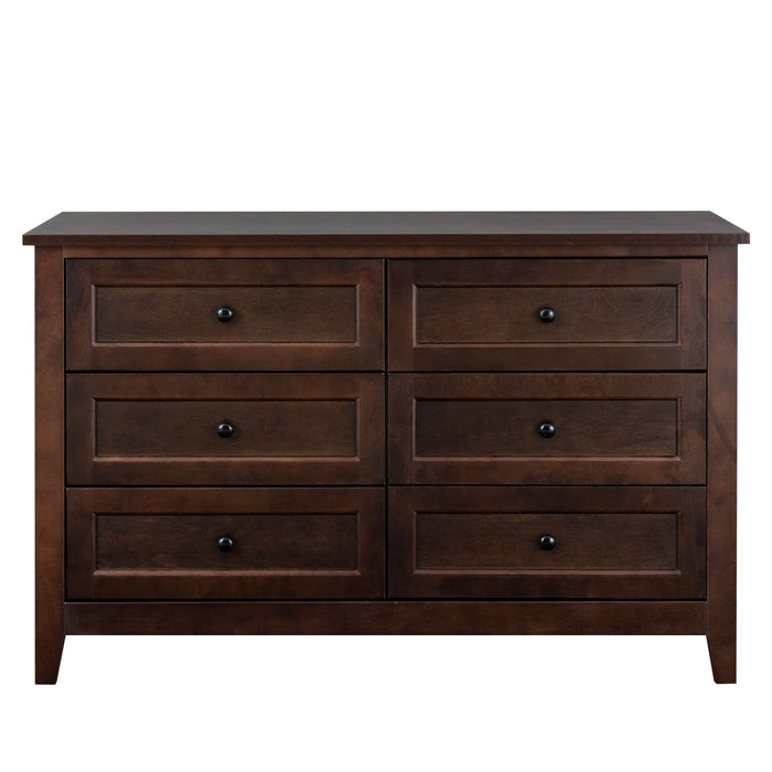 Drawer Dresser Cabinet Bar Cabinet, Lockers, Retro Round Handle, Can Be Placed Inch The Living Room, Bedroom, Dining Room - Antique Auburn