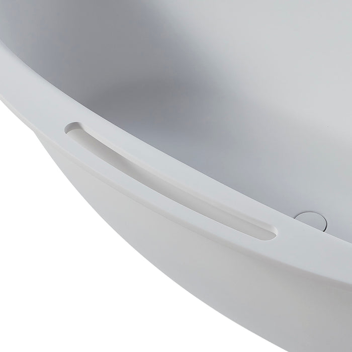 Solid Surface, Freestanding Bathtub In White