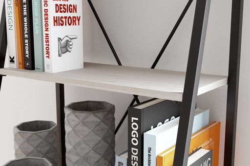 Bayflynn - White / Black - Bookcase - 4 Open Shelves Unique Piece Furniture