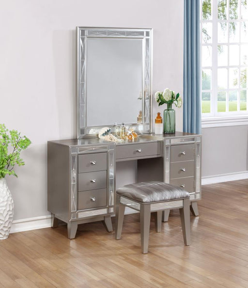 Leighton - Vanity Mirror - Metallic Mercury Unique Piece Furniture