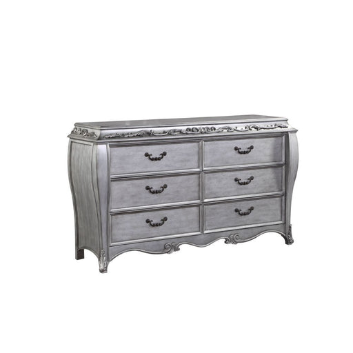 Leonora - Dresser - Vintage Platinum Unique Piece Furniture