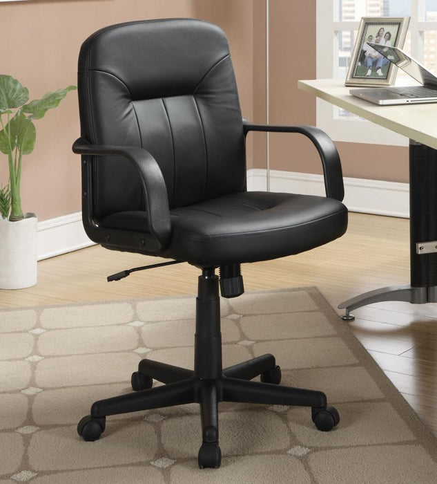 Minato - Adjustable Height Office Chair - Black Unique Piece Furniture