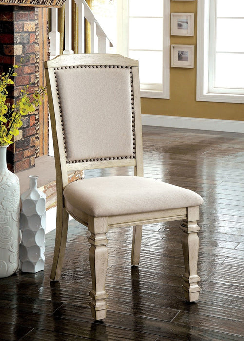 Holcroft - Side Chair (Set of 2) - Antique White / Ivory Unique Piece Furniture