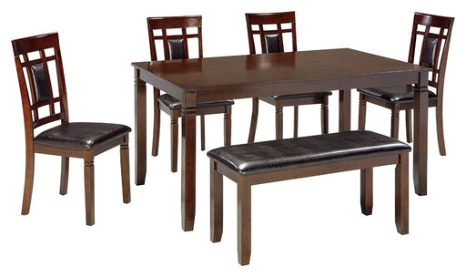 Bennox - Brown - Dining Room Table Set (Set of 6) The Unique Piece Furniture Furniture Store in Dallas, Ga serving Hiram, Acworth, Powder Creek Crossing, and Powder Springs Area