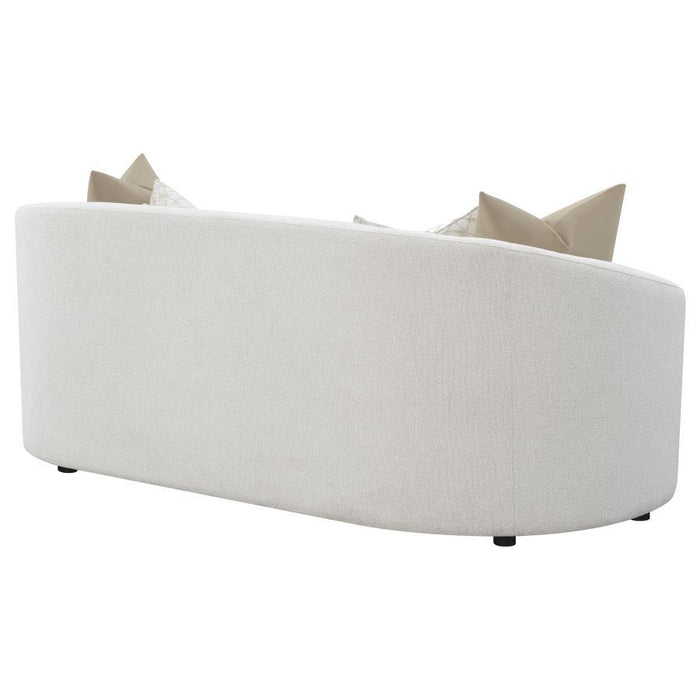 Rainn - Upholstered Tight Back Sofa Latte Unique Piece Furniture