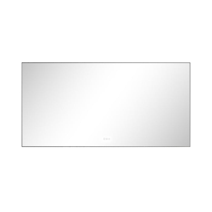 72X 36" LED Mirror Bathroom Vanity Mirror With Back Light, Wall Mount Anti-Fog Memory Large Adjustable Vanity Mirror - Gun Ash