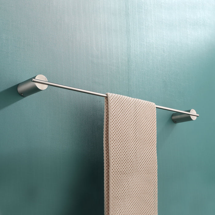 4 Piece Stainless Steel Bathroom Towel Rack Set, Wall Mount - Brushed Nickel