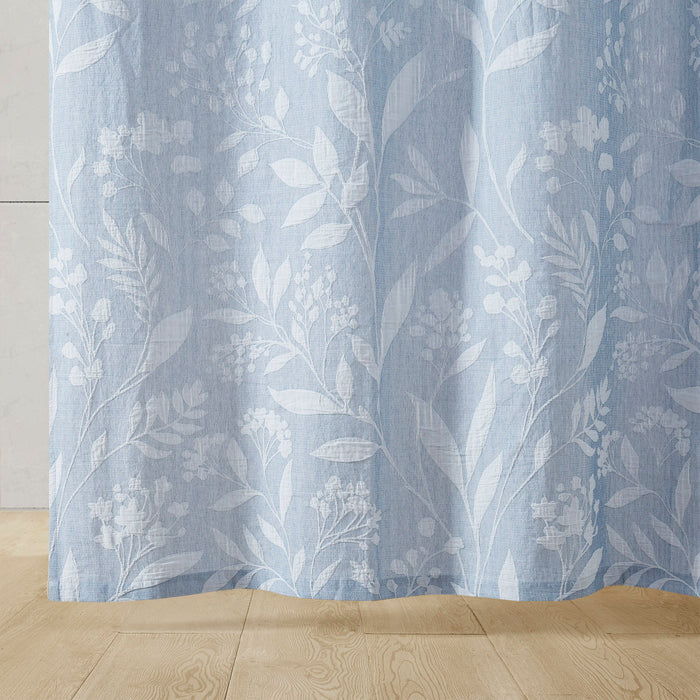 Floral Shower Curtain - Blue