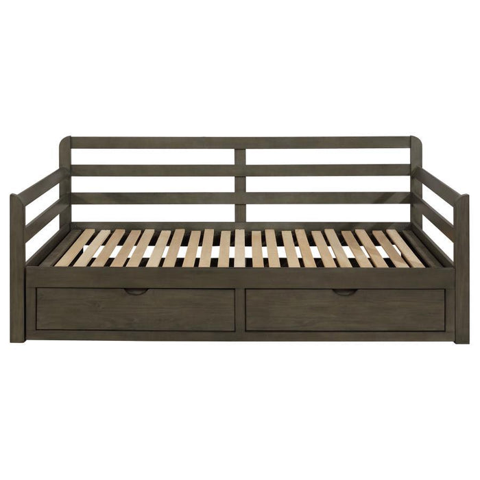Sorrento - 2-Drawer Twin Daybed With Extension Trundle - Gray Unique Piece Furniture