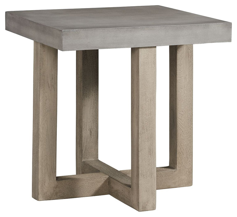 Lockthorne - Gray - Square End Table Unique Piece Furniture