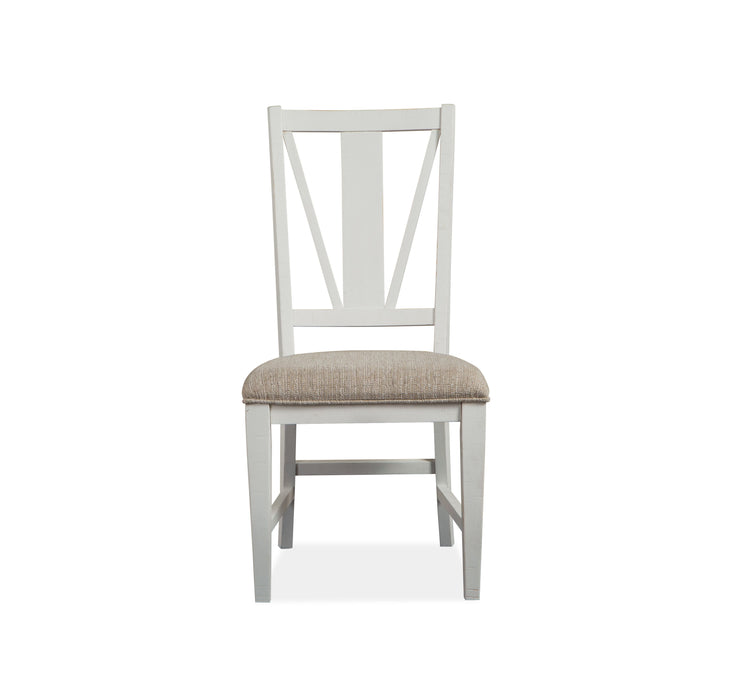 Heron Cove - Dining Side Chair With Upholstered Seat (Set of 2) - Chalk White