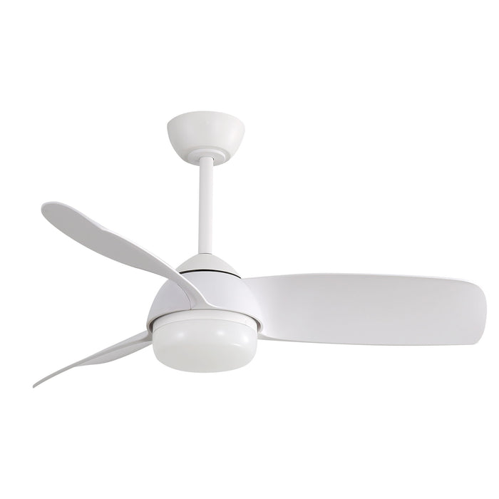 Decorative Ceiling Fan With 6 Speed Remote Control Dimmable Reversible Dc Motor With LED