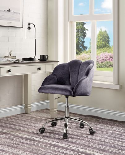 Rowse - Office Chair - Gray, Dark Unique Piece Furniture