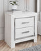 Altyra - White - Two Drawer Night Stand Unique Piece Furniture