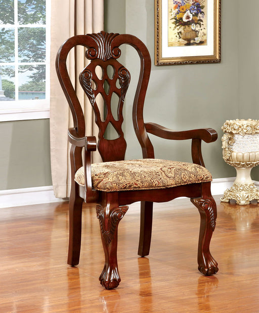 Elana - Arm Chair (Set of 2) - Brown Cherry / Brown Unique Piece Furniture