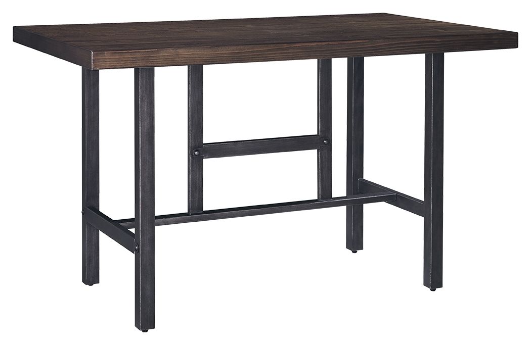 Kavara - Medium Brown - Rectangular Dining Room Counter Table Unique Piece Furniture