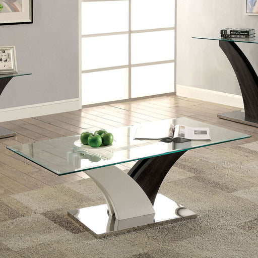 Sloane - Coffee Table - White / Dark Gray Unique Piece Furniture