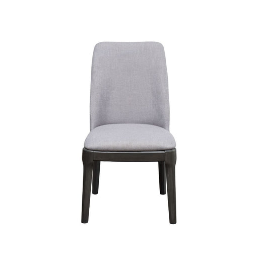 Madan - Side Chair (Set of 2) - Light Gray Linen & Gray Oak Unique Piece Furniture