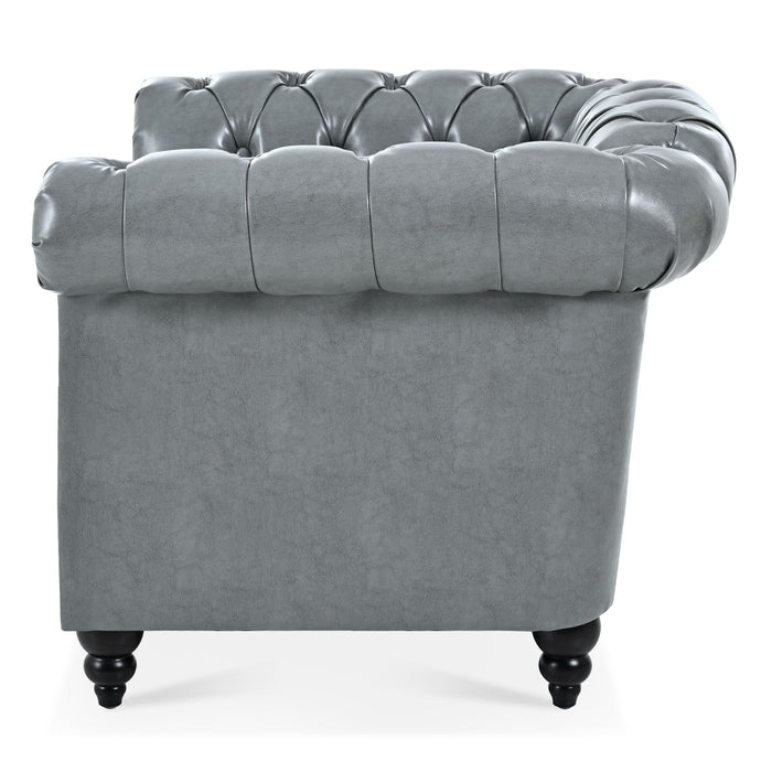 1 Seater Sofa For Living Room - Gray