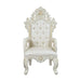 Adara - Dining Chair (Set of 2) - White PU & Antique White Finish Unique Piece Furniture