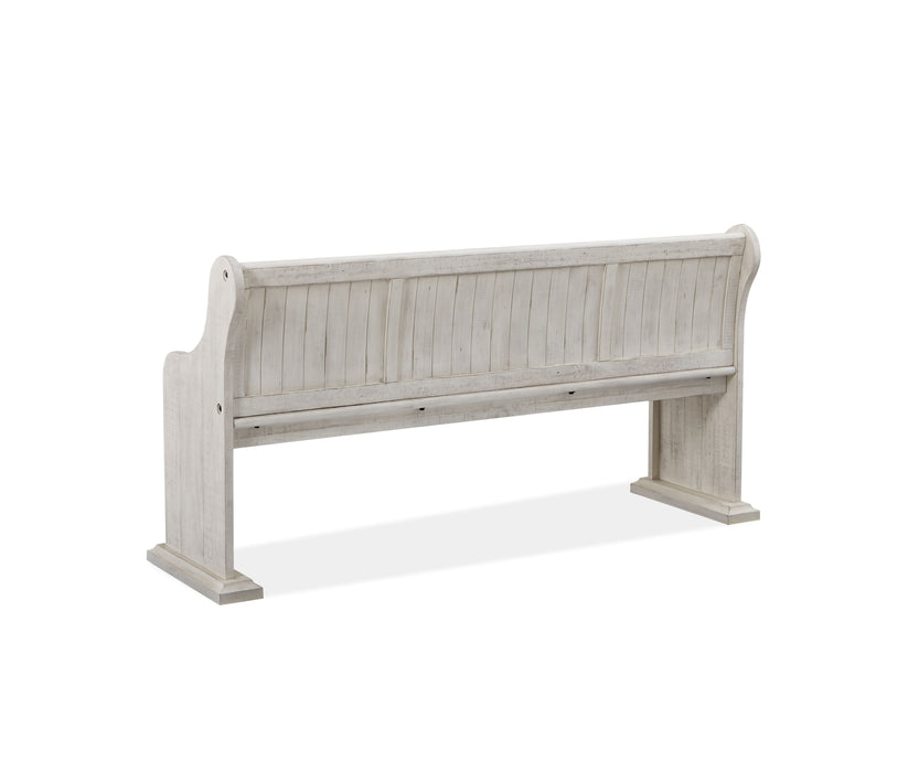 Bronwyn - Bench With Back - Alabaster Unique Piece Furniture
