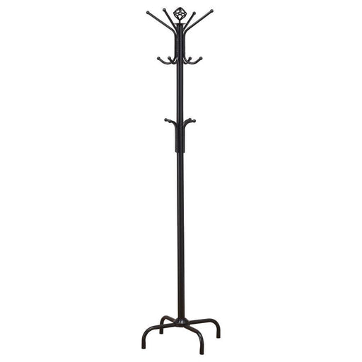 Collier - 12-Hook Coat Rack - Black Unique Piece Furniture