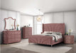 Salonia - Mirror - Pink Velvet Unique Piece Furniture