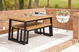 Town - Brown / Black - Dining Table Set (Set of 3) Unique Piece Furniture