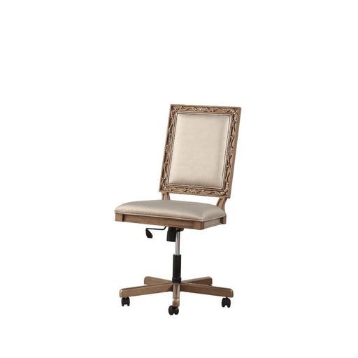 Orianne - Executive Office Chair - Champagne PU & Antique Gold Unique Piece Furniture