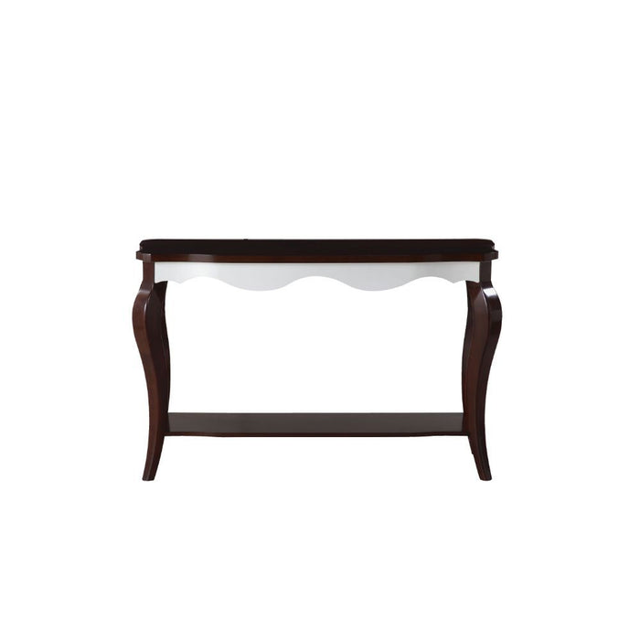 Mathias - Accent Table - Walnut & White Unique Piece Furniture