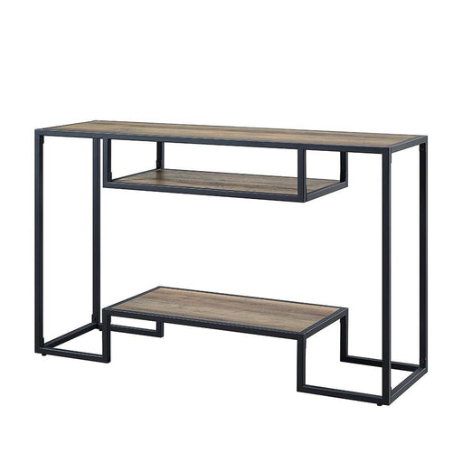 Idella - Console Table - Rustic Oak & Black Finish Unique Piece Furniture