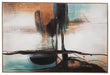 Brunonia - Teal / Orange / Black - Wall Art Unique Piece Furniture