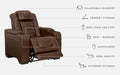Backtrack - Chocolate - Pwr Recliner/Adj Headrest Unique Piece Furniture