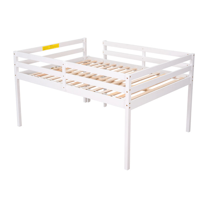 Full Loft Bed - White