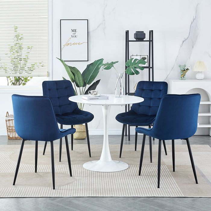 Dining Chair (Set of 2) Blue Modern Style New Technology Suitable For Cafes, Taverns, Offices, Living Rooms, Reception RoomsSimple Structure