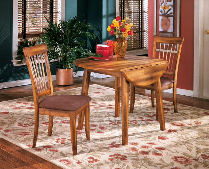 Berringer - Rustic Brown - Round Drm Drop Leaf Table Unique Piece Furniture