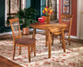 Berringer - Rustic Brown - Round Drm Drop Leaf Table Unique Piece Furniture
