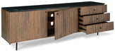 Barnford - Brown / Black - Accent Cabinet Unique Piece Furniture