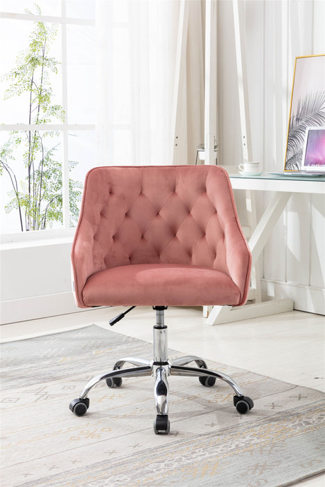 Coolmore Swivel Shell Chair For Living Room / Modern Leisure Office Chair (This Link For Drop Shipping) - Pink